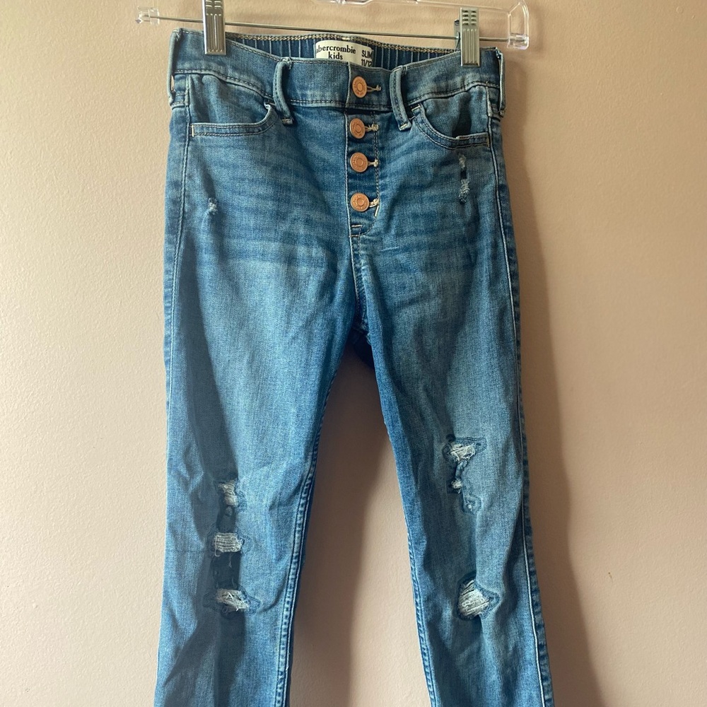 Abercrombie Kids Distressed Skinny Jean